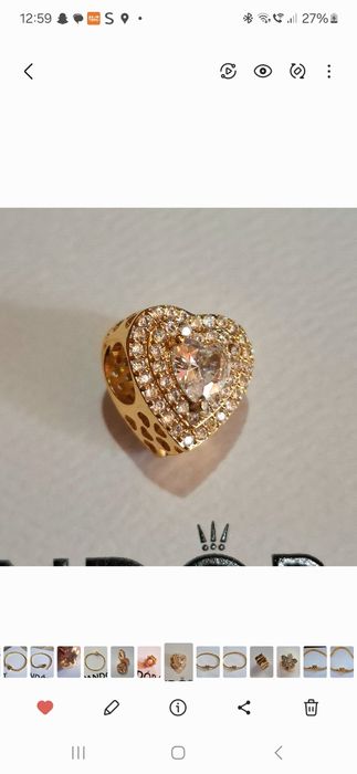 Charms Pandora serce