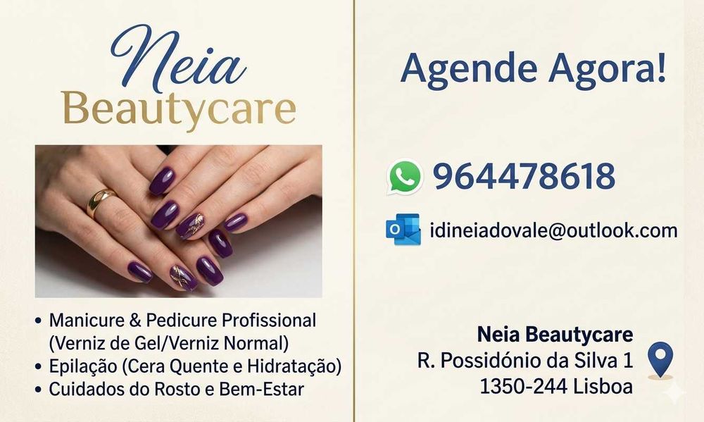 Estética Profissional em Lisboa: Manicure, Pedicure & Epilação (Neia Beautycare)