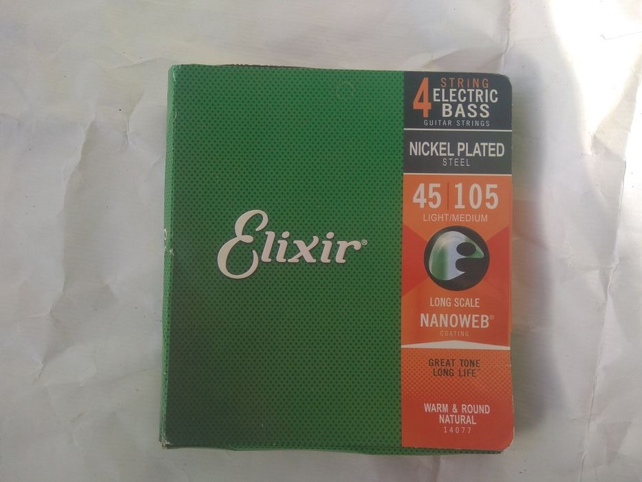 Струны Elixir 14077 Nanoweb для бас-гитары