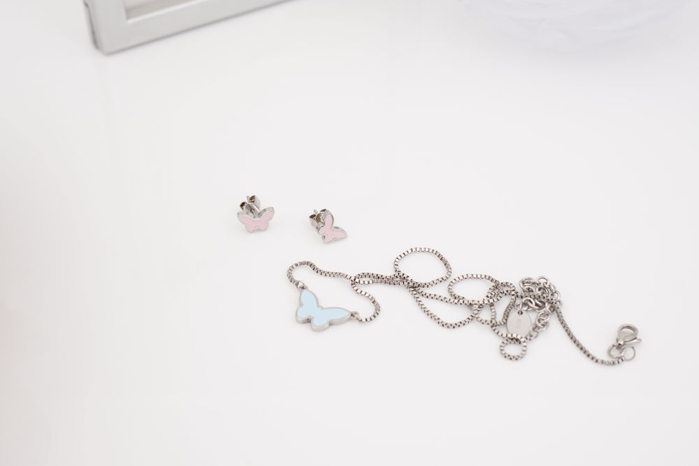 Colar e Brincos Borboleta, Swatch