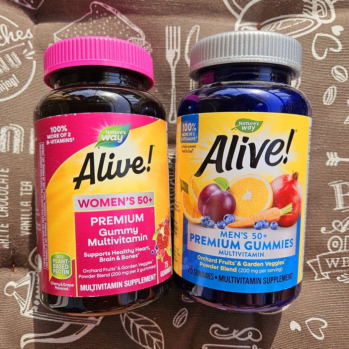 Alive преміум мульти вітаміни для чоловіків жінок та 50+ желейки