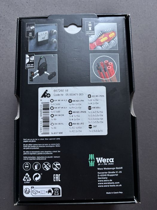 Wera KK VDE 18 Universal 1  18 elementów