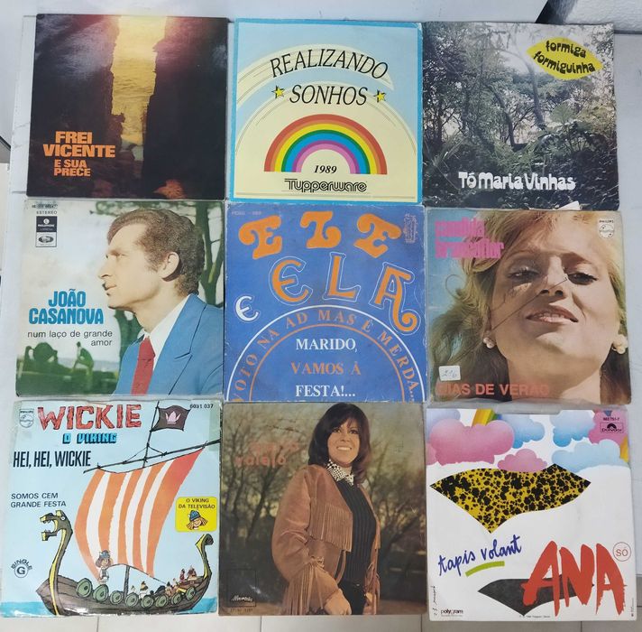Vinil. Lote 50 Singles Música Portuguesa