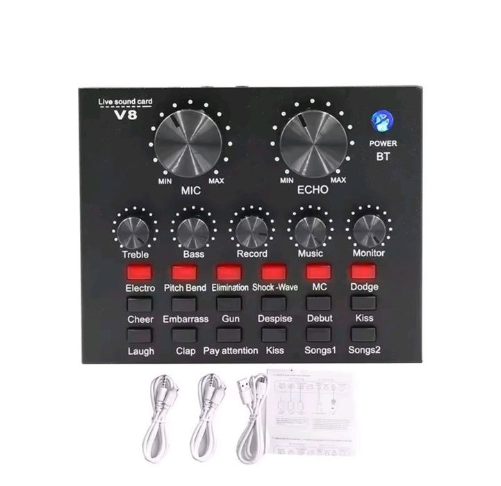 Живая звуковая карта V8. Для певцов, блогеров, стримеров