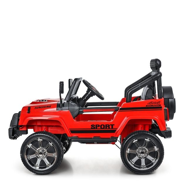 Дитячий електромобіль Jeep 4WD Bambi M 3237EBLR (Червоний)
