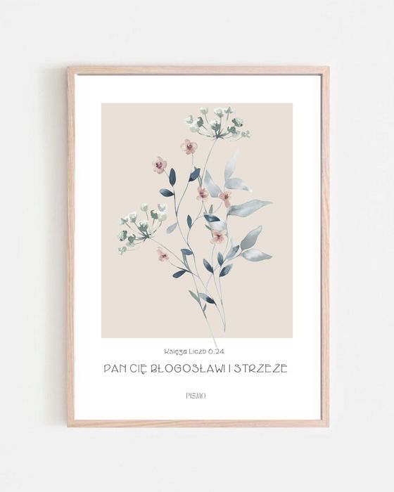 Plakat Botaniczny Zestaw 3 x 30x40cm