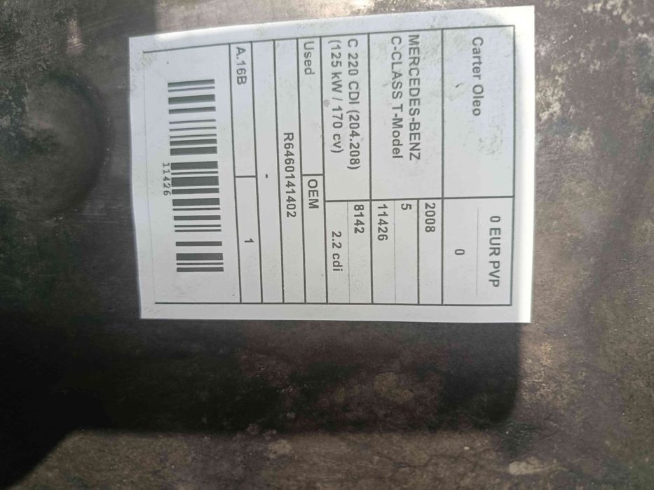 Carter MERCEDES-BENZ Classe C Carrinha (S204)