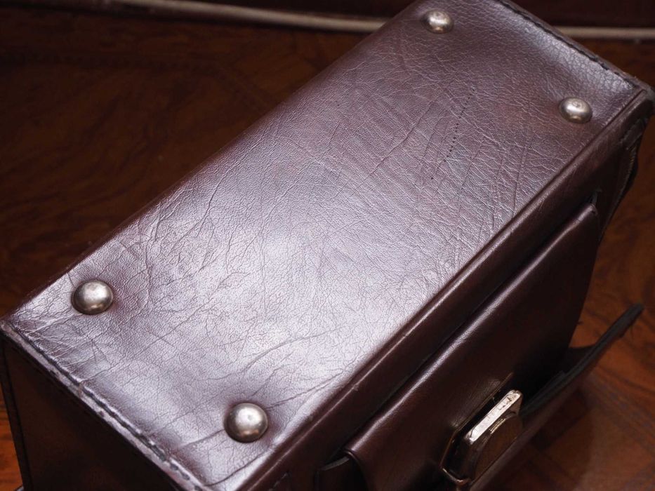 Bolsa Vintage Fotografia - Pele