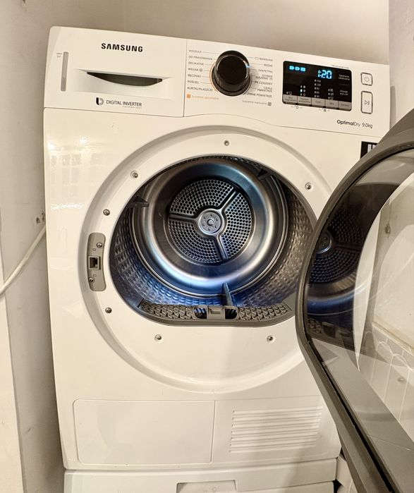 Suszarka Samsung 9 kg z pompą ciepła, Digital Inverter, bardzo dobry stan