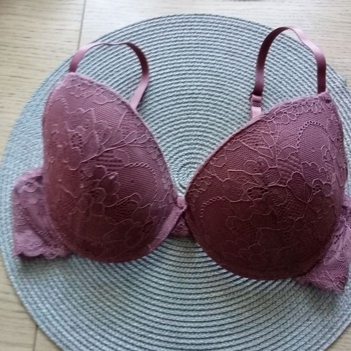 Biustonosz push up, liliowy Sinsay 75D