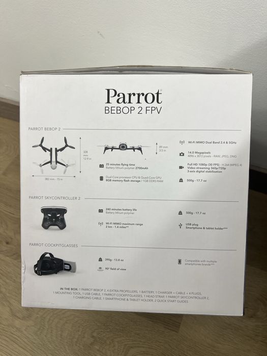 Drone parrot bebop 2 FPV NOVO selado na caixa nunca usado