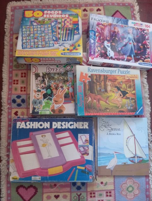 Conjunto de jogos e puzzles por apenas 10