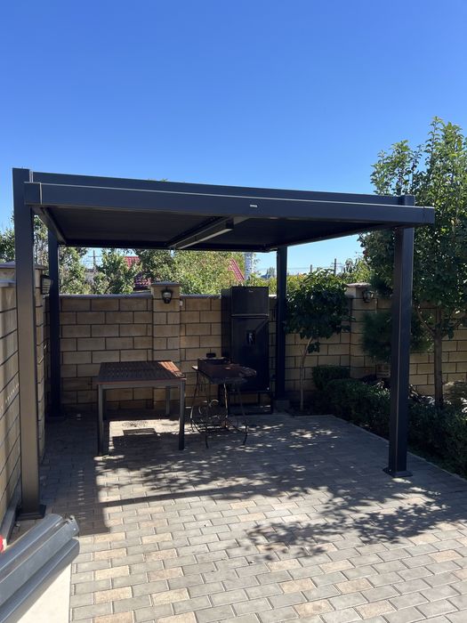 супер пергола из алюминия . Беседка, альтанка , навес.