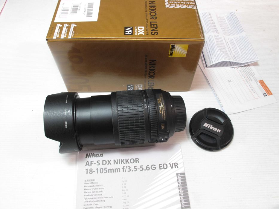 Nikon 18-105 VR Smi-Nova com caixa - Ver descrição
