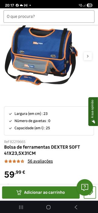 Mala de ferramentas DEXTER