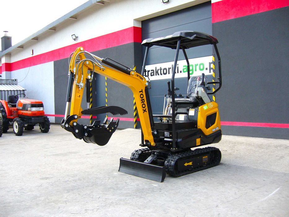 Minikoparka TOROX TRX-12S 1.2T 3Łyżki Kciuk Szybkozł. traktorkiagropl
