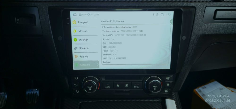 Autorrádio Android 9 Polegadas - 8Gb Memoria Ram 128Gb. Armazenamento   (Novo)