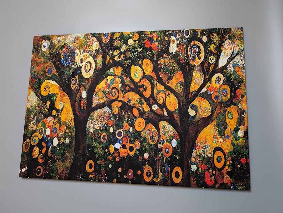 Картина у стилі Густав Клімт "Дивовижний сад" Розмір 96*66см