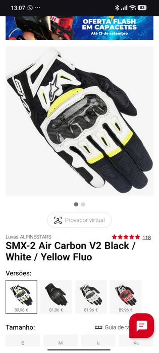 Luvas de mota Alpinestars smx 2