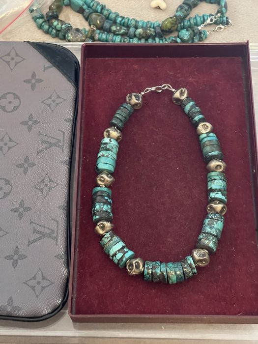 Naszyjnik turkus kamień naturalny