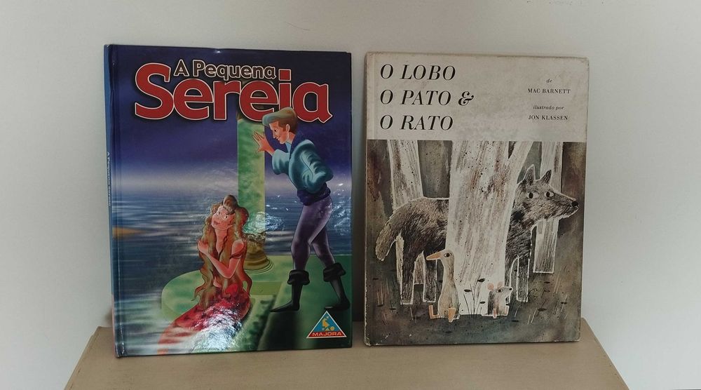 Livro A pequena sereia e O lobo, o pato & o rato