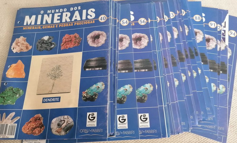 Minerais, fasciculos, colecionaveis, o lote por 5€