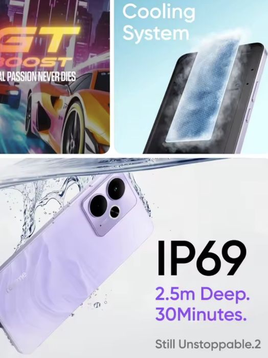 НОВИЙ! Realmi 14T 8+10/256 Gb 5G AMOLED 120 Hz NFC Purple GLOBAL IP69