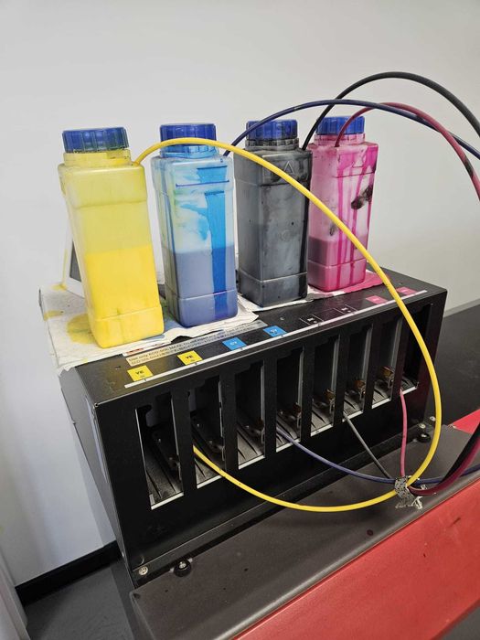 Sprzedam zestaw druk wielkoformatowy : RF640 + HP 360 + Summa D120