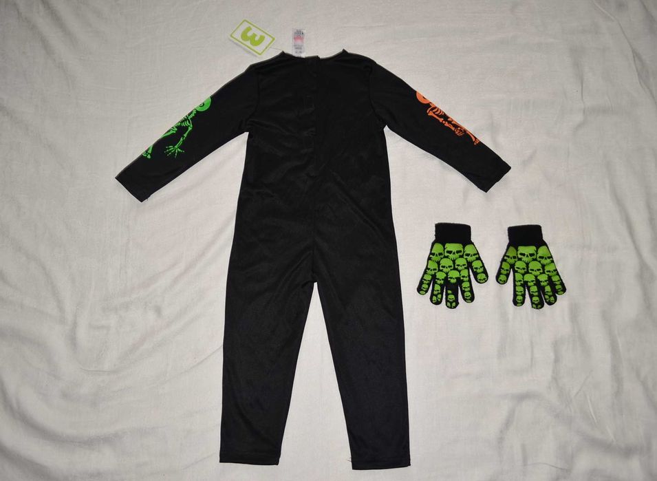 Новый костюмчик Скелетик череп кости вампир ромпер кащей Хэллоуин ночь