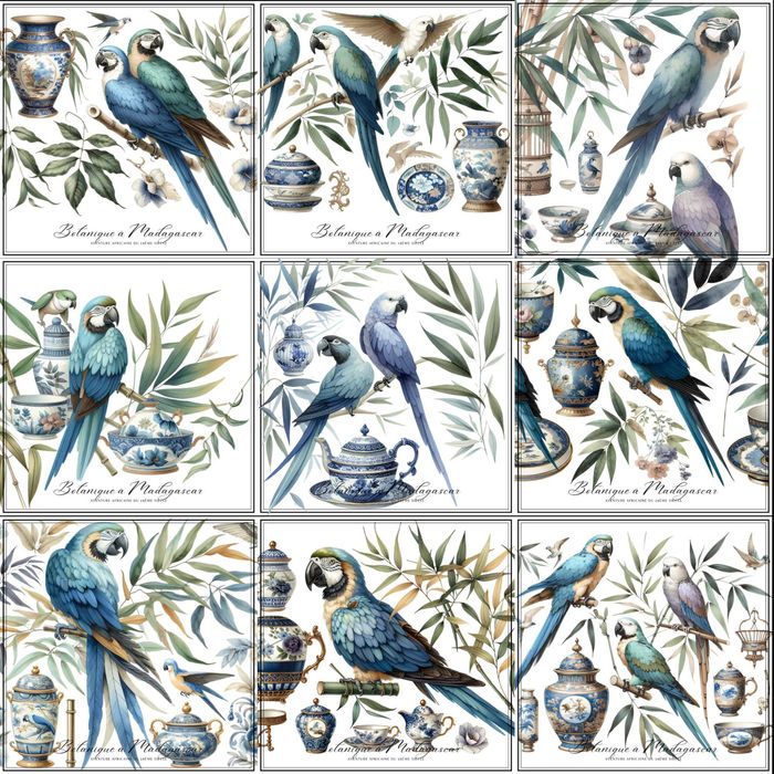 Grafika z kolekcji "Botanique a Madagascar" - Afryka XIX wieku