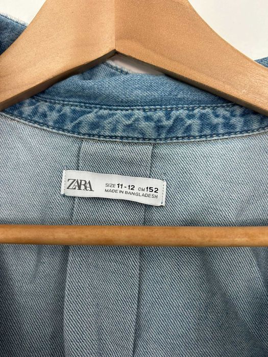 casaco de ganga azul ZARA