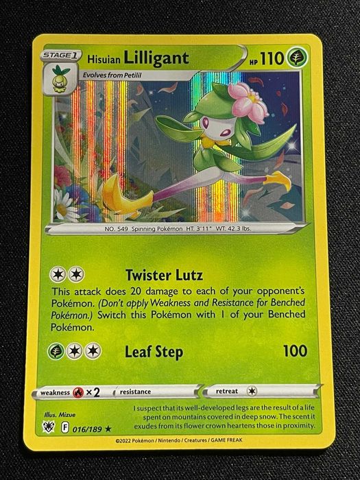 Carta Pokémon Hisuian Lilligant 16/189 Astral Radiance