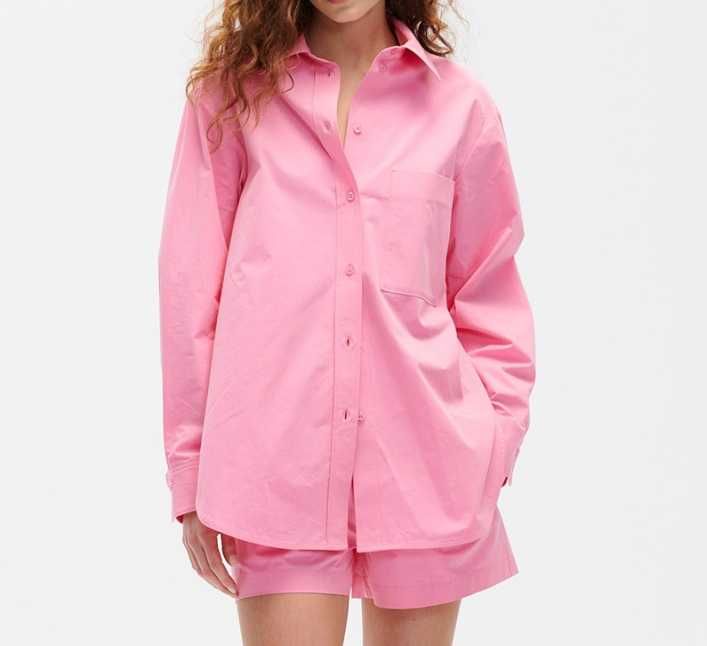 Koszula ELEMENTY Wear Kora Poplin różowa - rozm. 40