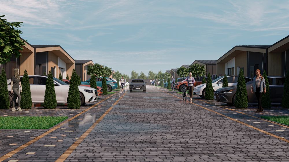 Таунхаус в межах міста на 71 кв.м. з централізованими комунікаціями