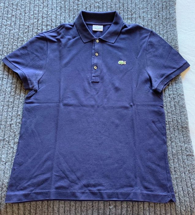 Polo Lacoste . Azul Marinho . Slim Fit . 5 [M]