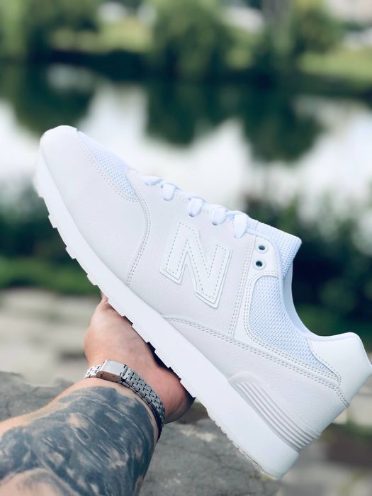 New Balance 574 all white кроссовки мужские нью беланс 574 белые