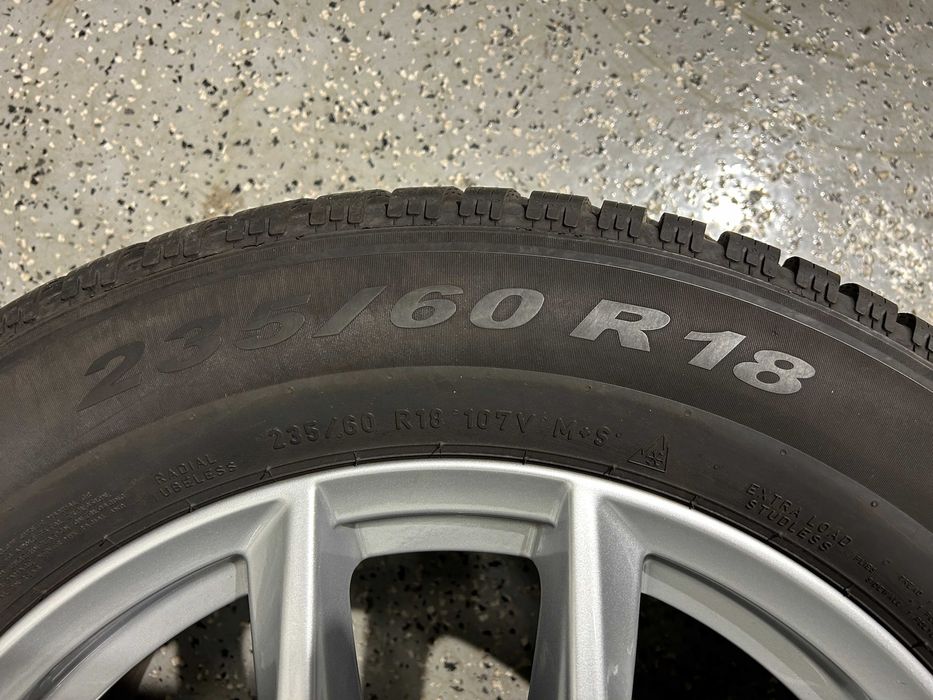 Oryginalne koła zimowe FELGI 18 VOLVO XC60 II Pirelli 235/60R18 2025r. 7,5mm jak NOWE