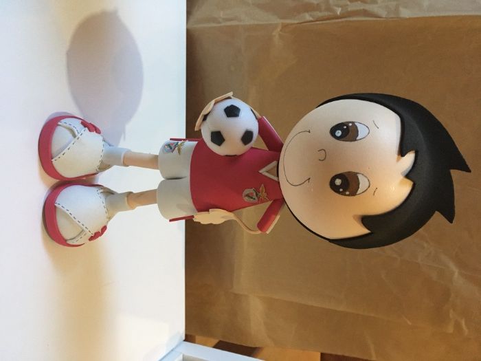Boneco Jogador de Futebol em EVA - manualidades