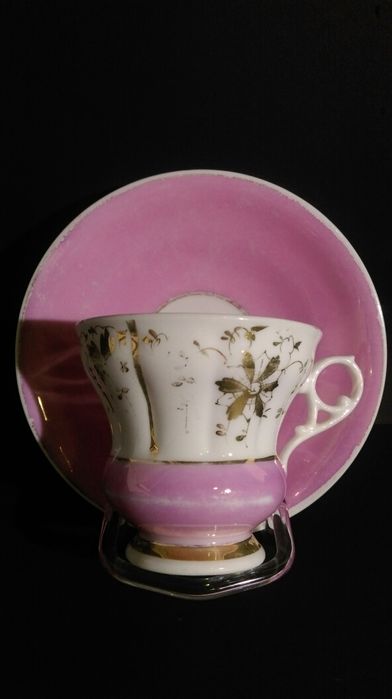 Porcelana ŚLĄSKA AR Koenigszelt XIX w Silesia Filiżanka AR
