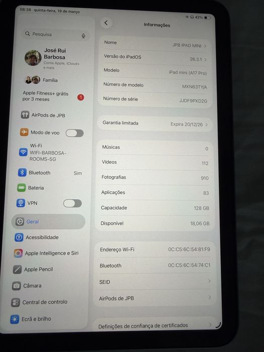 Ipad Mini A17 Pro 128 Gb Wifi