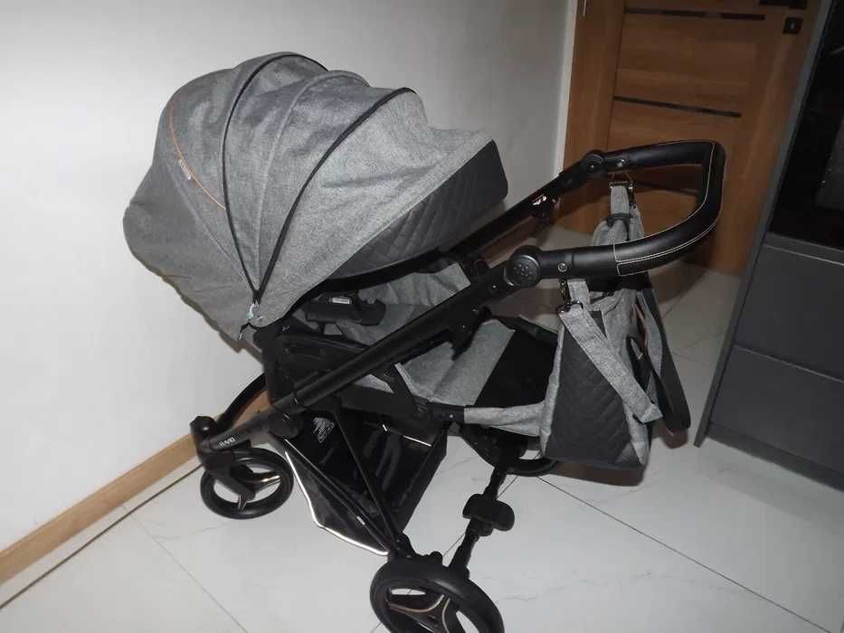 Bebetto flavio 3w1 Super stan Szary Fotelik Cybex Super amortyzacja