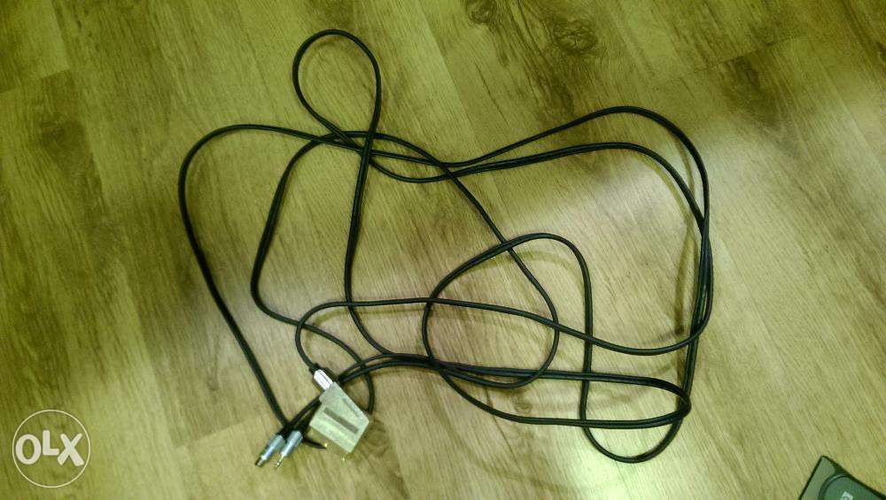 Kabel EURO/SCARD - S-Video + Jack 3,5mm 5m