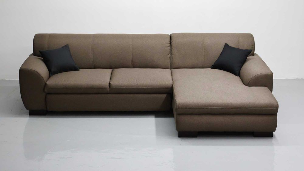 TLX Narożnik z funkcją spania brązowy kolor rozkładana rogówka sofa