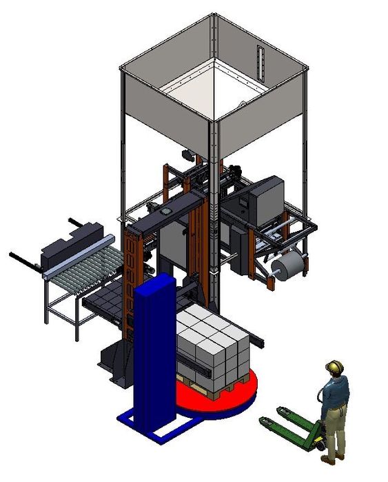 PRZEMYSŁOWY POLSKI paletyzator półkowy/ paletyzator windowy
