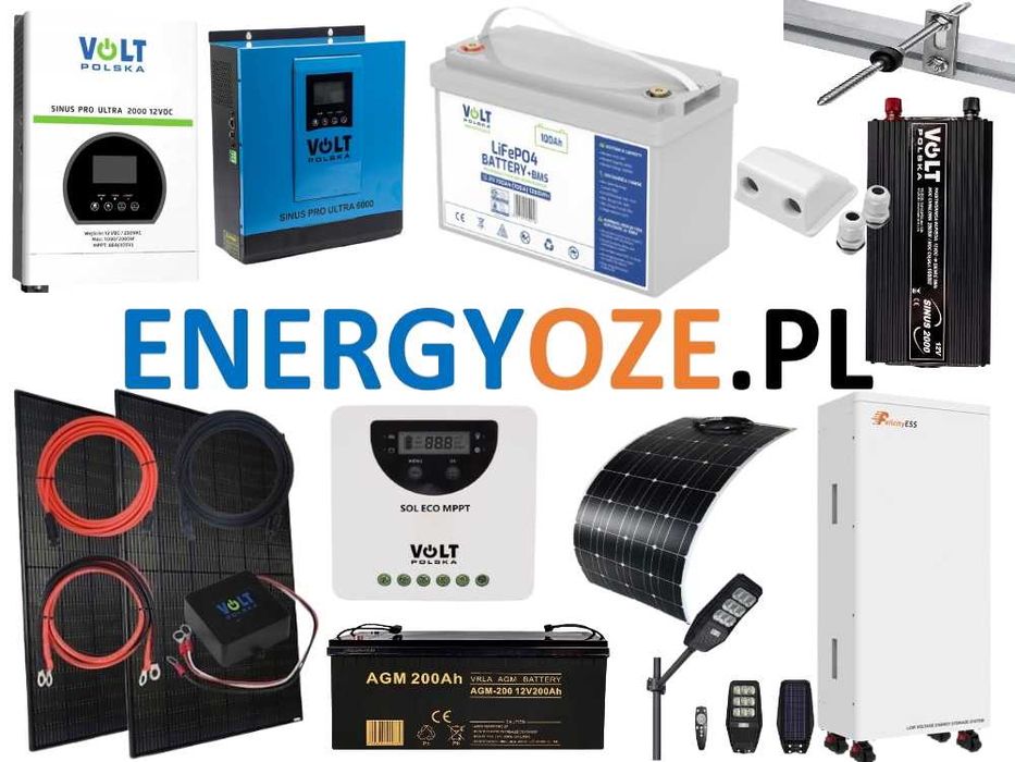 Fotowoltaika OFF GRID zestawy solarne Magazyn Energii Falowniki Deye