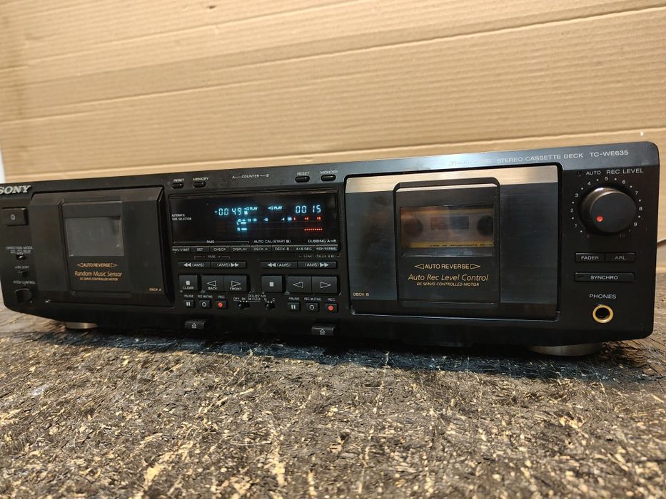 Sony TC-WE635, lata '90, auto-revers