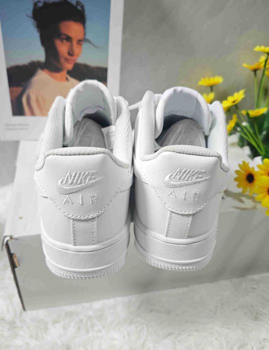 Buty meskie Mokasyny Nike_ Air_ Force_ 1_ Low '07_ Biały R.41