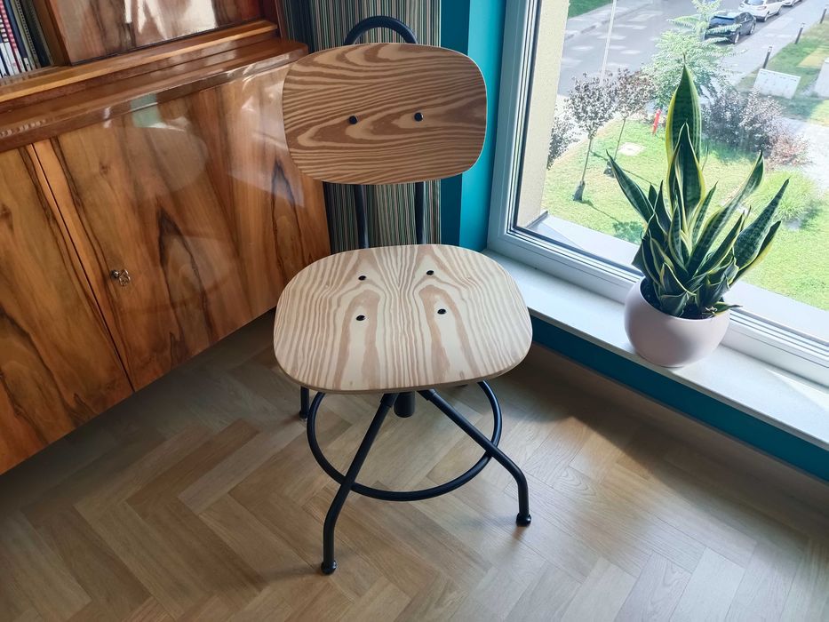 Krzesło obrotowe - IKEA - Kullaberg - drewniane - Kraków Wrocławska 53