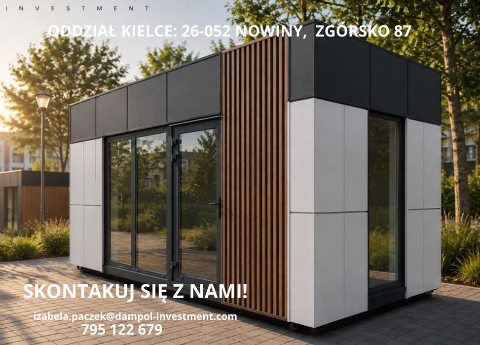 Pawilon/Kontener 6x3 Handlowy Biurowy PRODUCENT | Szybka realizacja | DAMPOL INVESTMENT