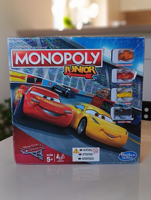 Monopoly junior auta 3 cars 3 niemiecka wersja jezykowa